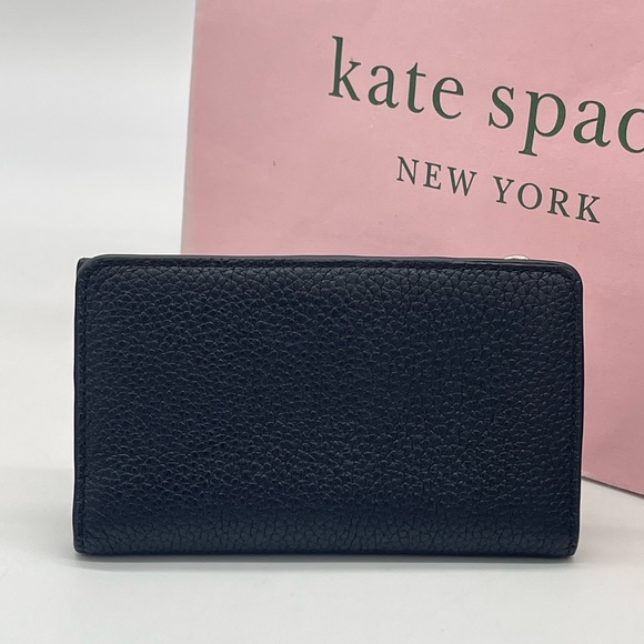Kate Spade Small Slim Bifold Wallet Black - Picture 4 of 7